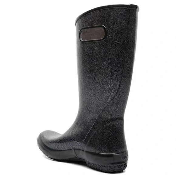 Bogs Women's Waterproof Rain Boots -Black Glitter - Picture 12 of 13